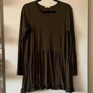 Easel LA|Long Sleeve Dress|Olive Green|Medium|EUC